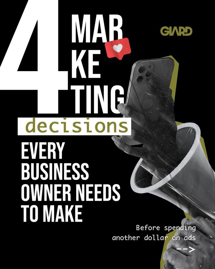 GIARD Instagram post: Most local businesses jump straight to posting and running ads 😣 without making these 4 de